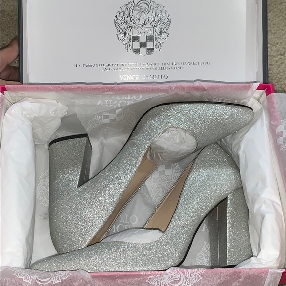 Vince Camuto Shoes - NIB Vince Camuto Talise Block Heels 8.5 Silver